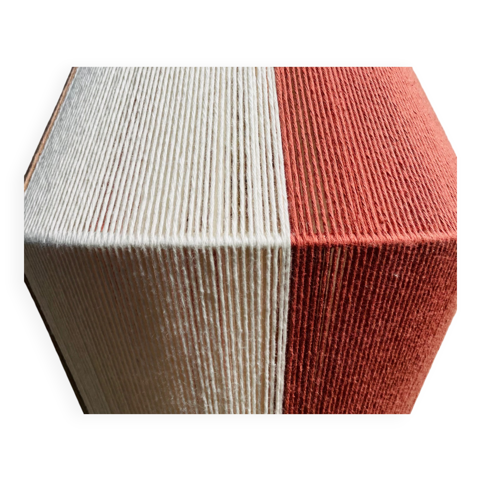 Cotton thread woven lamp