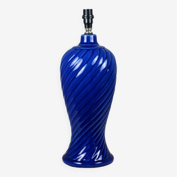King colbalt blue ceramic lamp base