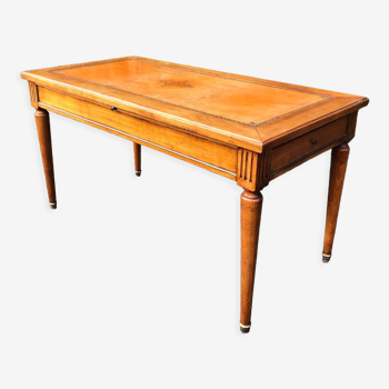 Louis XVI style coffee table leather