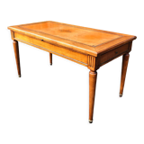 Louis XVI style coffee table leather