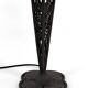 Wrought Iron Mushroom Lamp with Blown Glass Shade, 1920