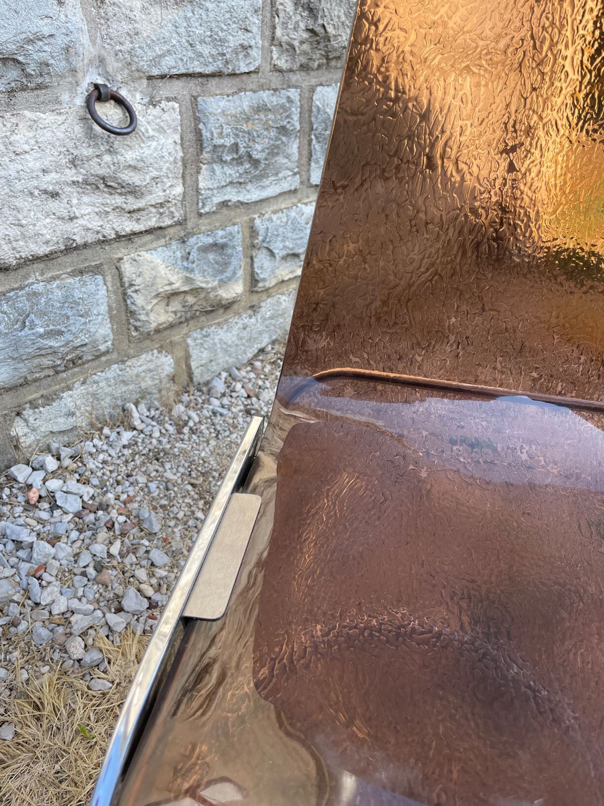 Baumann plexiglass and metal chair