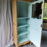 Carved and glazed wardrobe