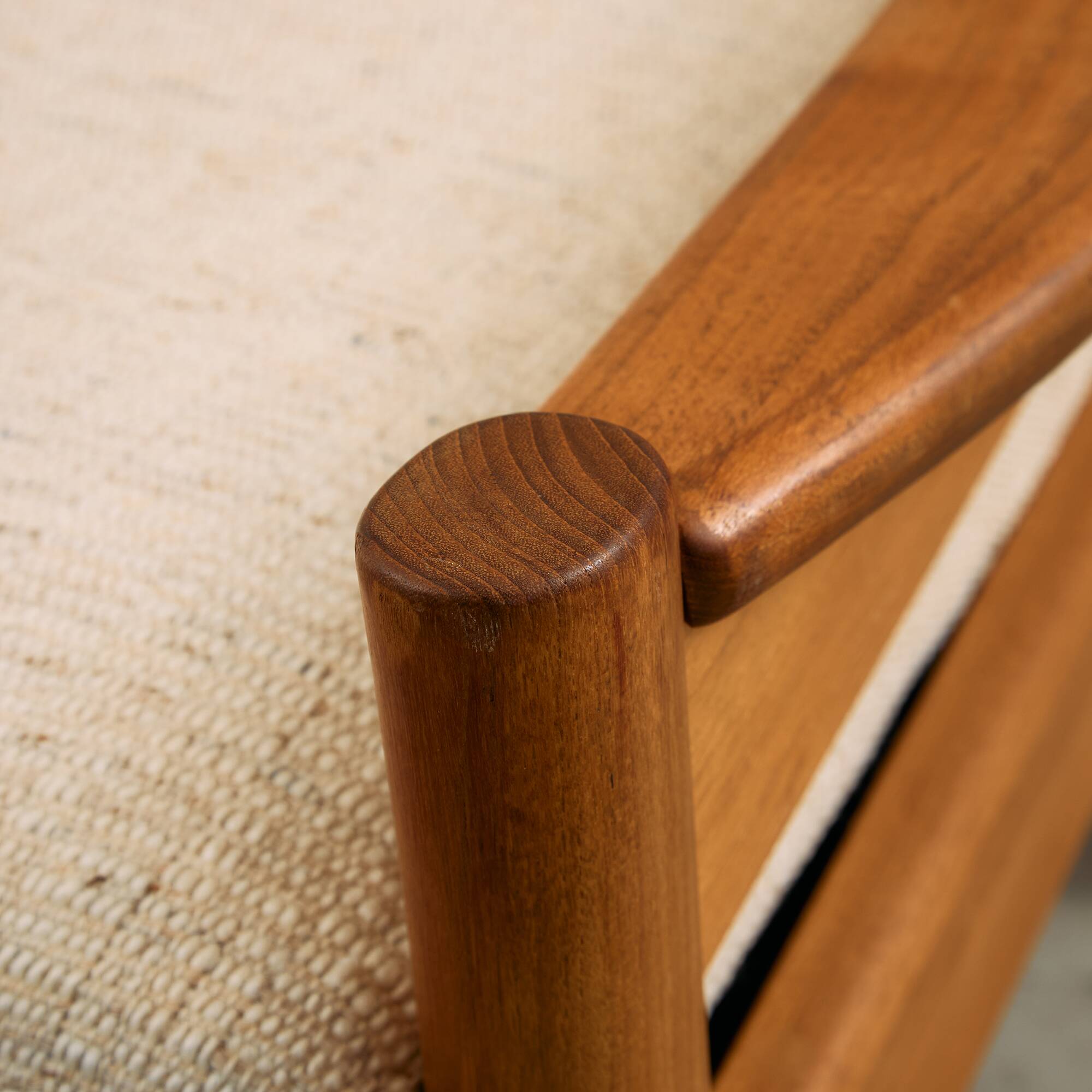 Dyrlund Three-Seater Sofa in Solid Teak