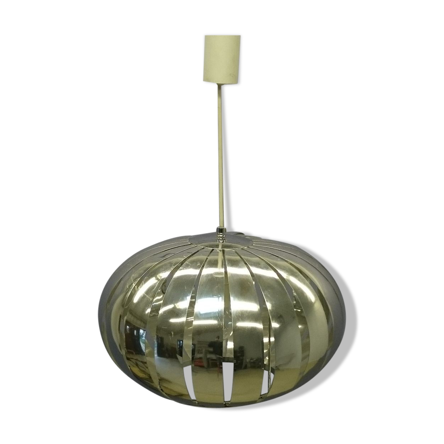 Chandelier 70s aluminum suspension