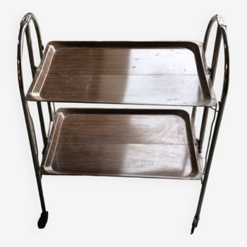 Vintage folding trolley on wheels