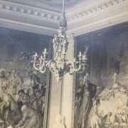Photograph of the living room of a castle