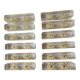 12 knife rests with resin inclusion. 1970s.