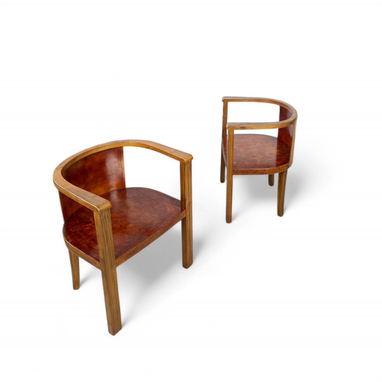 Paire de fauteuils modernistes allemands des années 1930