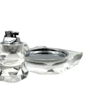 Hollywood regency lucite smoking set, Italy 1970