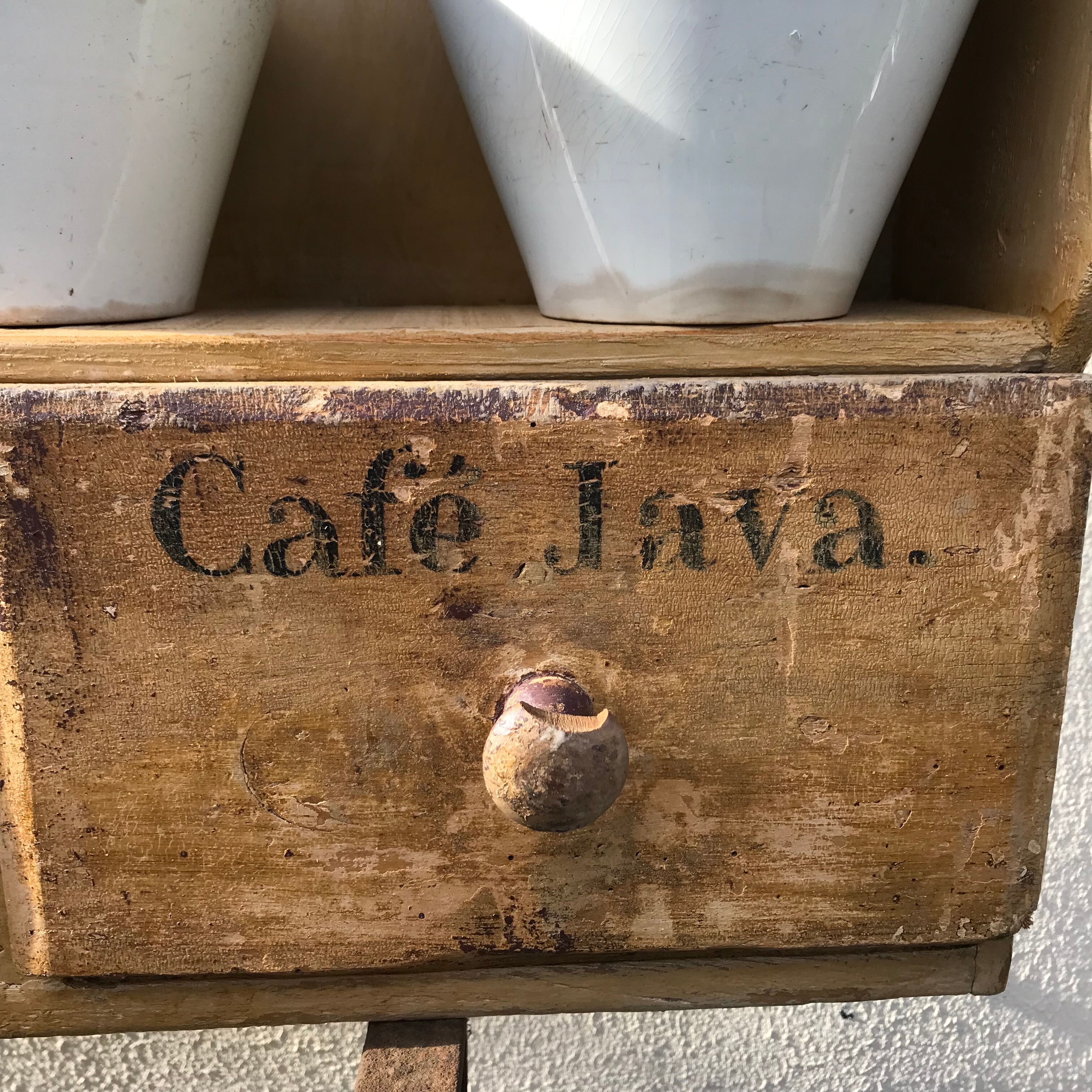 Vintage kitchen wall shelf