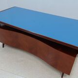 Bureau courbé vintage de design italien 1950