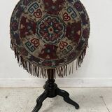 Napoleon III tilting side table in blackened wood, 19th century