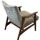 Vintage teak mid century armchair