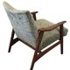 Fauteuil en teck vintage du milieu du siècle