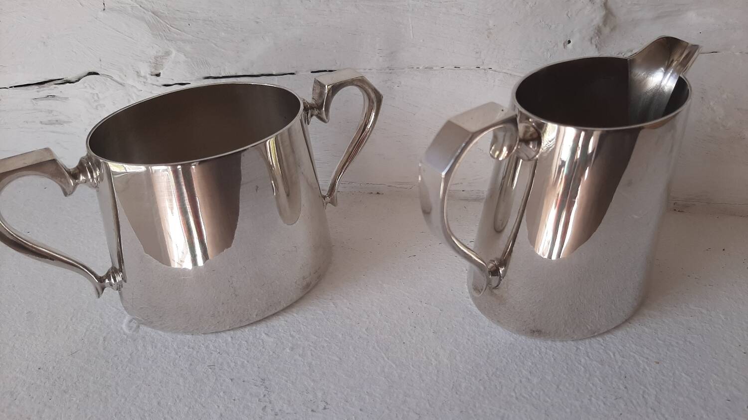 Milk jug and sugar bowl