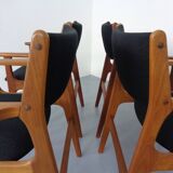 Mid-Century Danish Armchairs in Teak, 1960s, Set of 4