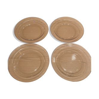 Set of 4 hollow plates Arcopal