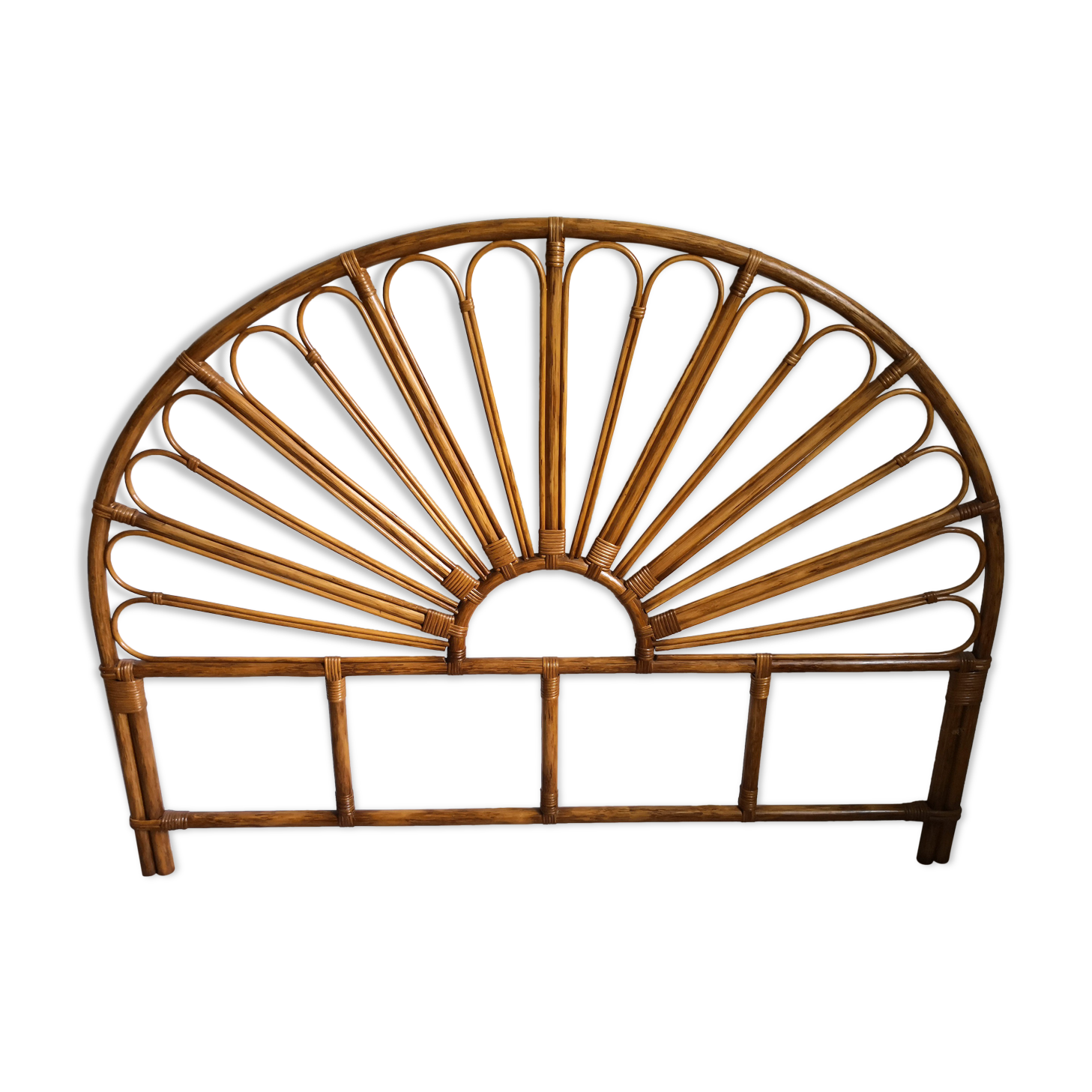 Rattan headboard 2 people