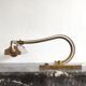 Old art deco brass piano lamp