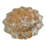 Bougeoir en verre pied étoilé