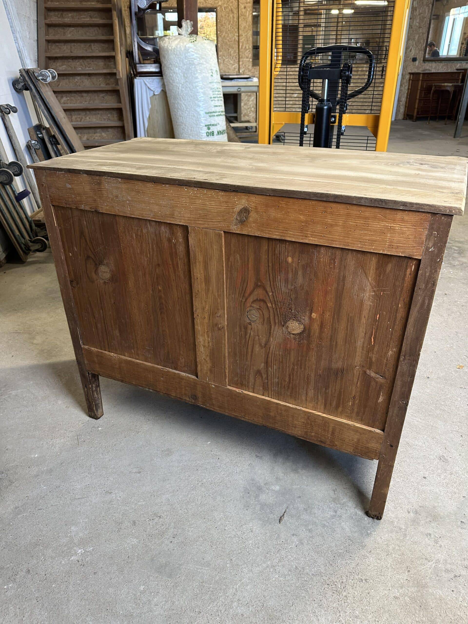 Louis XVI chest of drawers in bleached walnut circa 1800