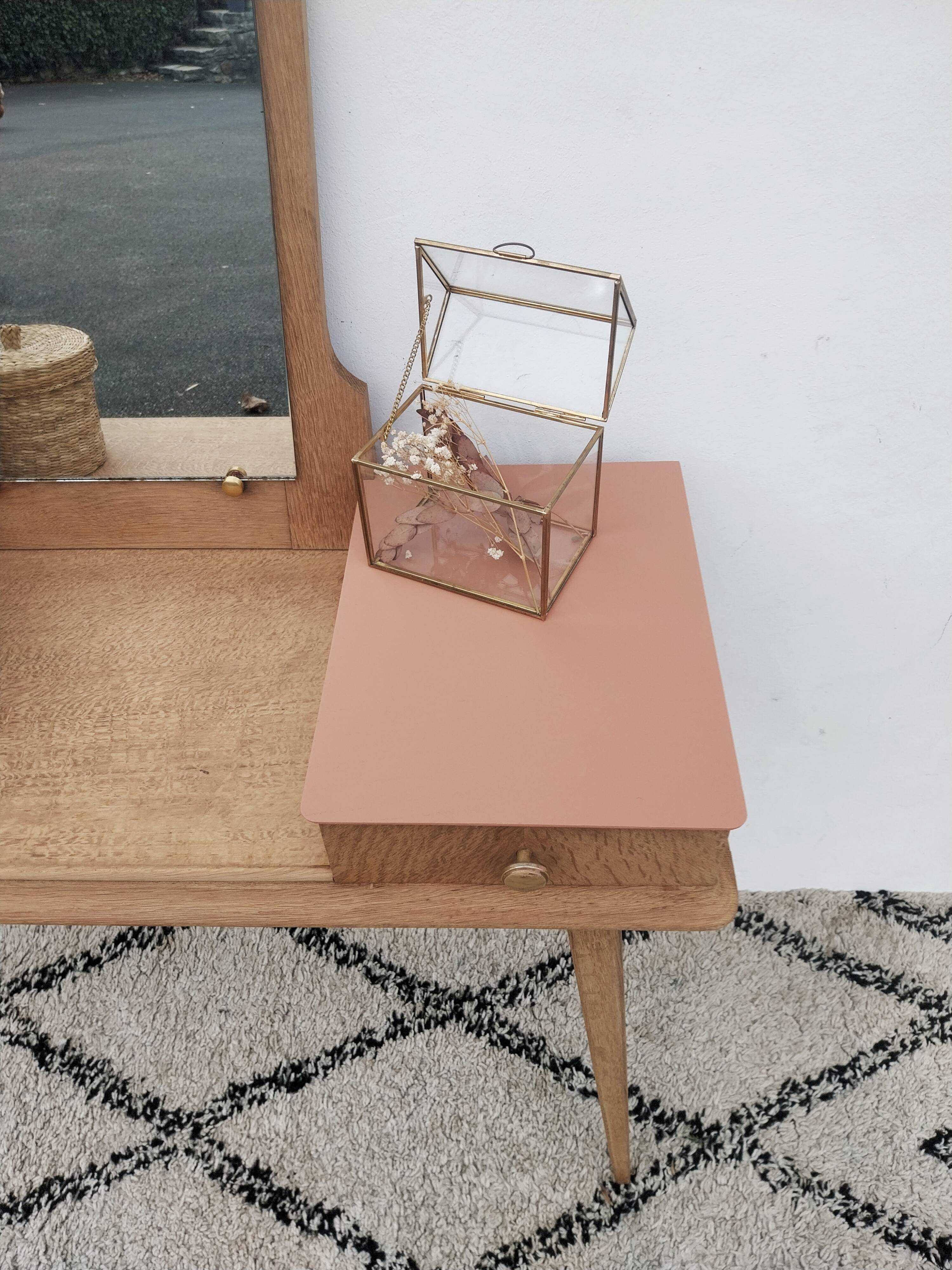 Vintage oak dressing table