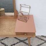 Coiffeuse vintage chêne