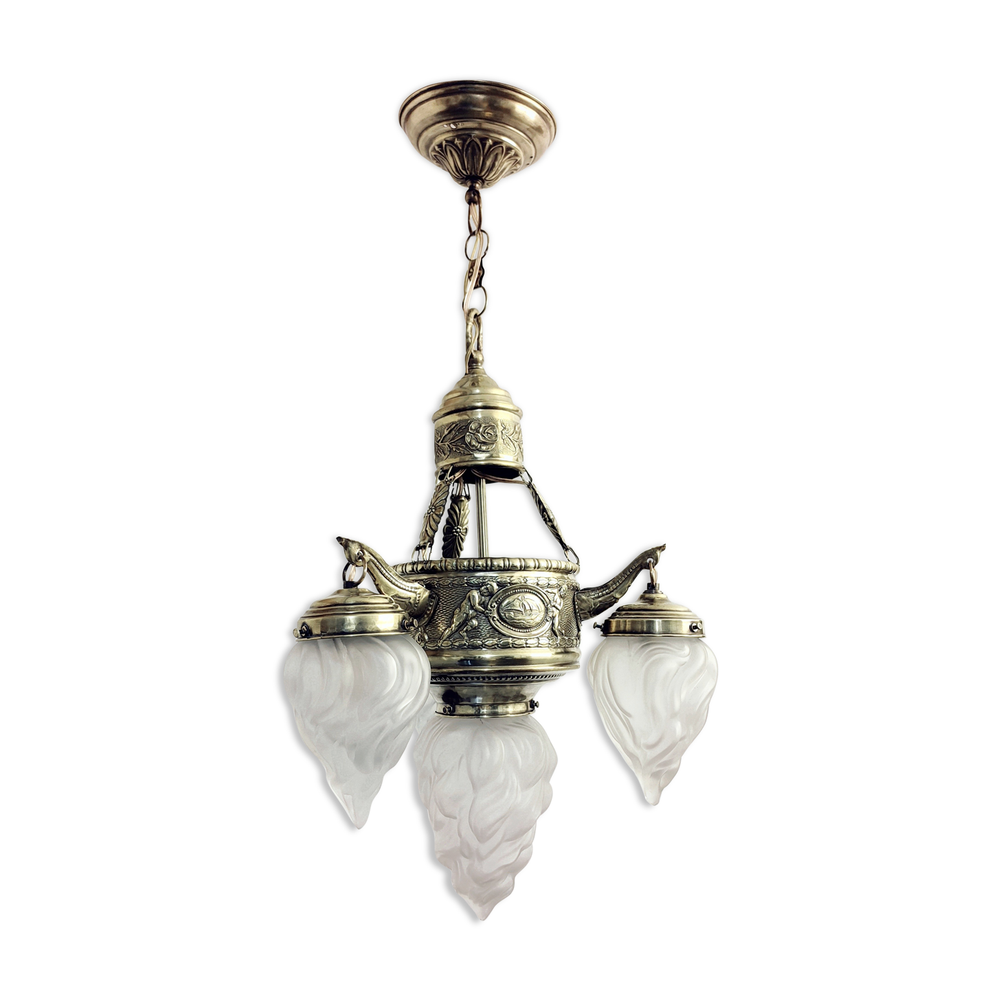 Ceiling lamp of Catalan Modernism. Barcelona Spain,1930s.