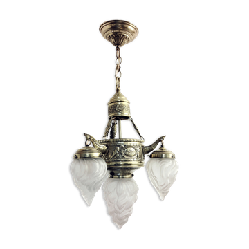 Ceiling lamp of Catalan Modernism. Barcelona Spain,1930s.