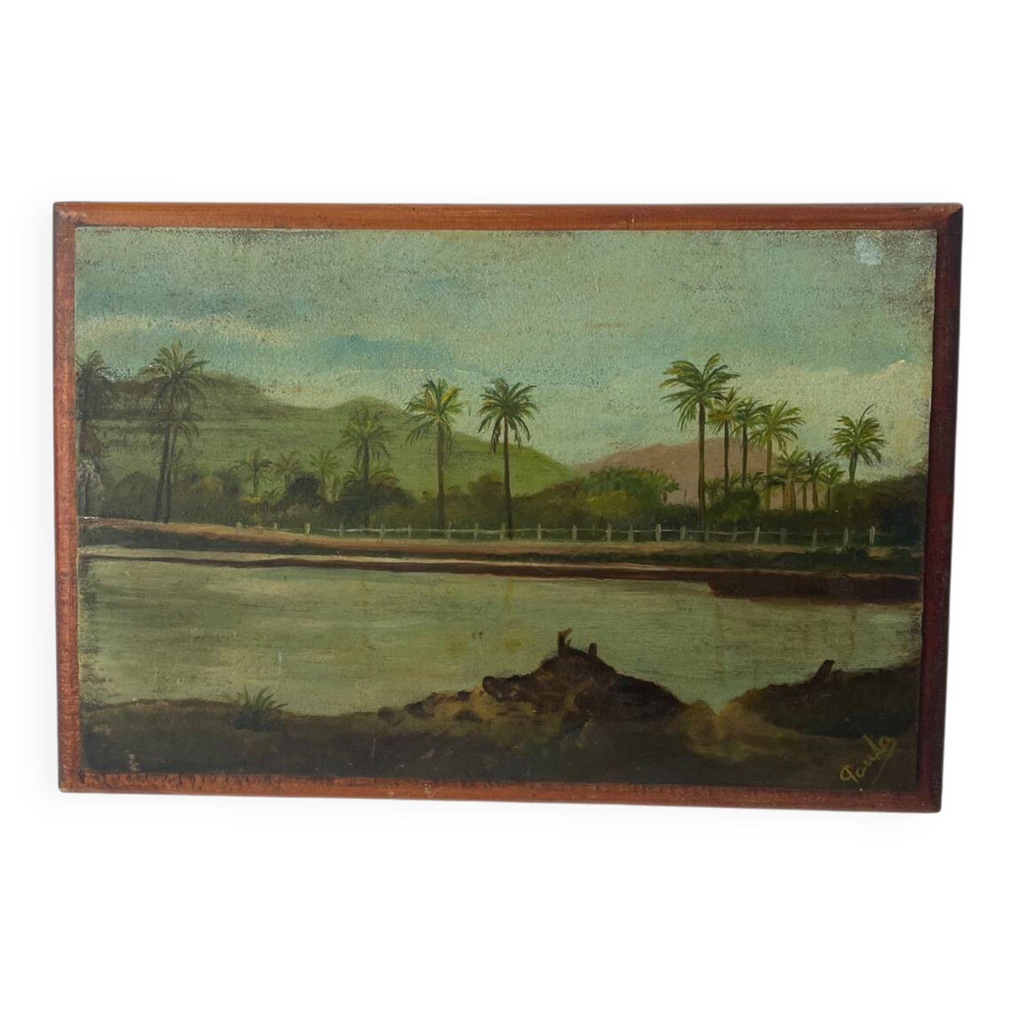 Oil painting on wood 1927