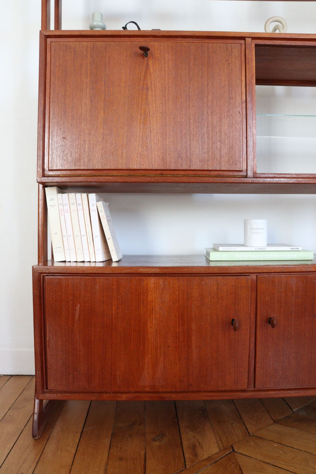 Vintage teak bookcase