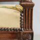 Walnut armchair, Louis XVI style, early nineteenth