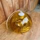 Amber glass pendant from the 1970s.