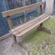 Antique wooden bench, France 19th century
