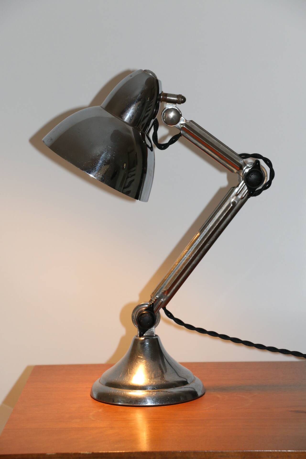 Pair of Super Chrome lamps 1930