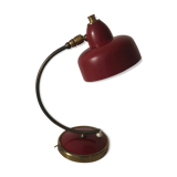 Lamp red disderot editor turkish 28cm vintage 1950