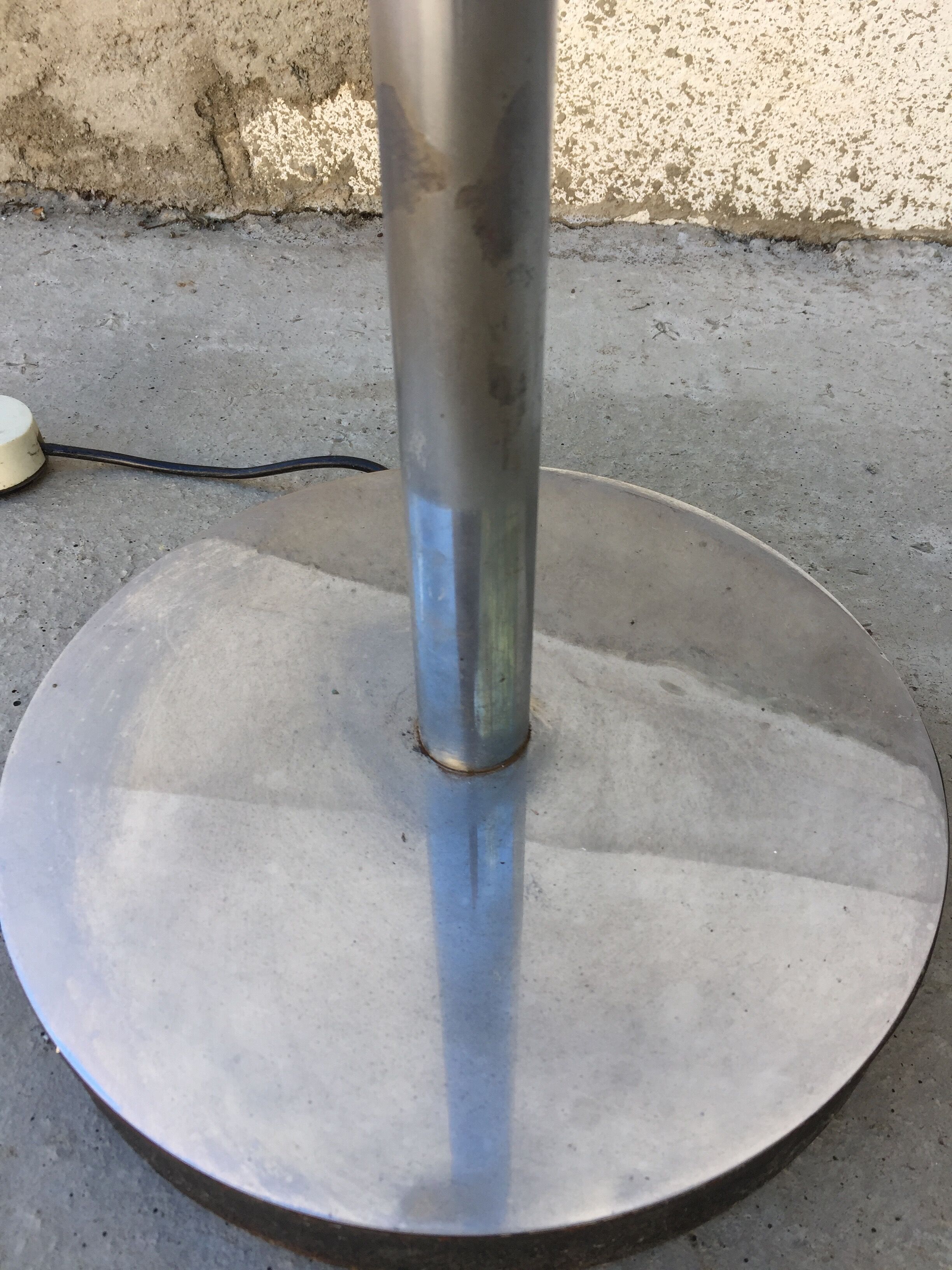 Lamp ball on feet in chromed metal years 60/70