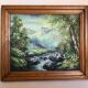 Mountain and torrent landscape painting
