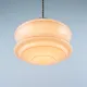 Vintage Art Deco Hanging Lamp, 1960s Pink Ceiling Light