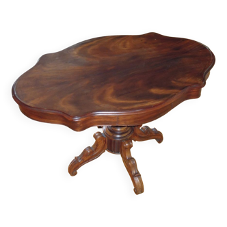 Napoleon 3 style violin table with chamfered top