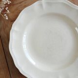 Assiette montée ivoire Sarreguemines
