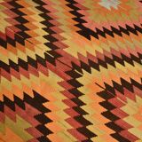 177x291Cm Geometric Style Kilim Rug, Turkish Kilim Rug, 177x291Cm
