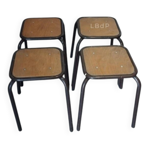 4 tabourets mullca indus,