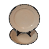 Set of 2 dishes Salins Damier in Iron Land