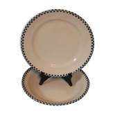 Set of 2 dishes Salins Damier in Iron Land