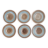 6 ceramic saucers from Longchamp