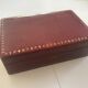 Vintage leather game box