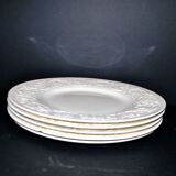 Wedgwood set of 5 Patrician garland England moulded earthenware plates 26.5 cm