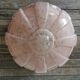 Large art deco globe pink speckled glass